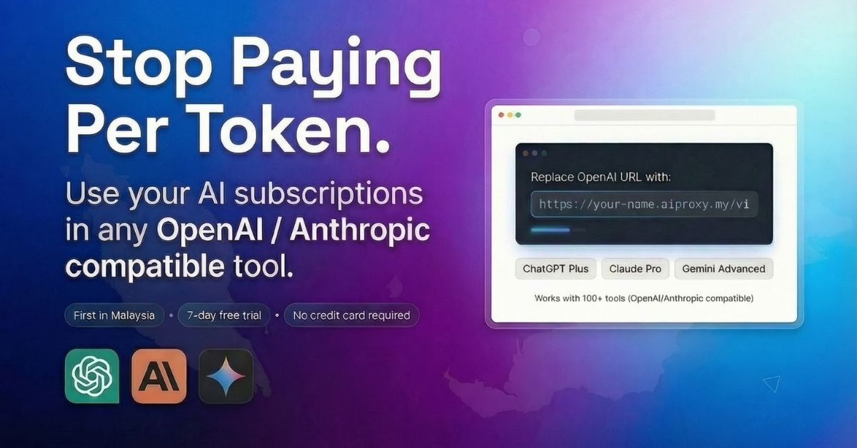 AI Proxy - Use Your ChatGPT & Claude Subscription with Any AI Tool